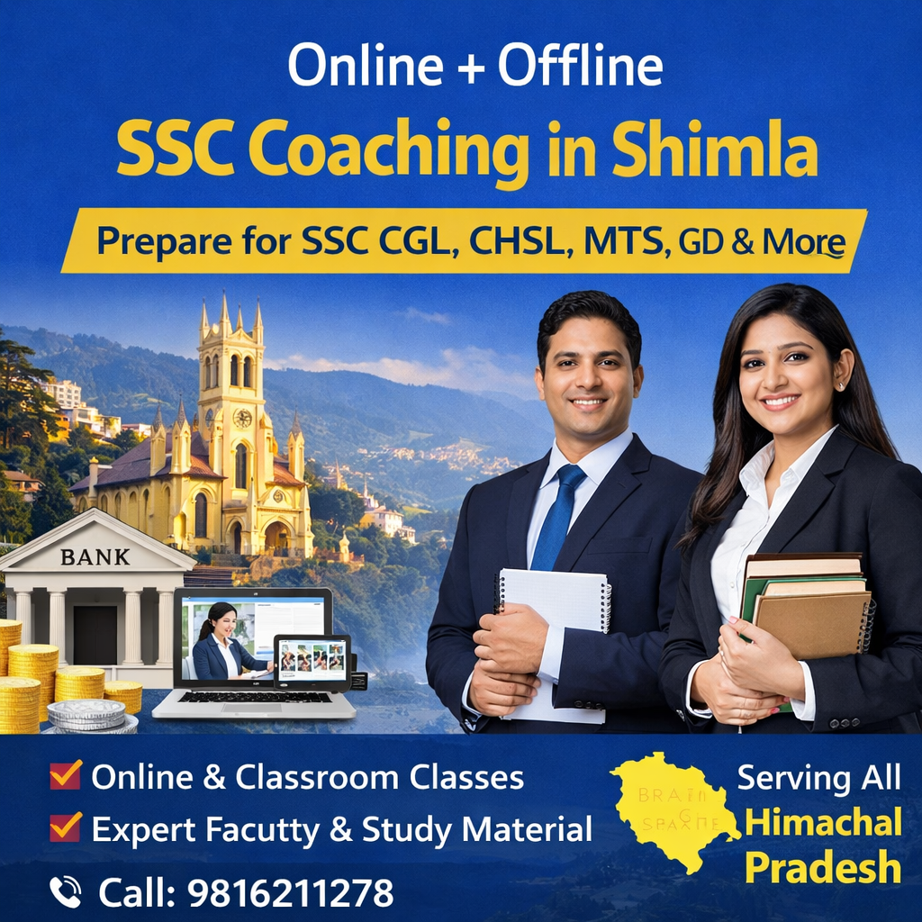 Online + Offline SSC Coaching in Shimla